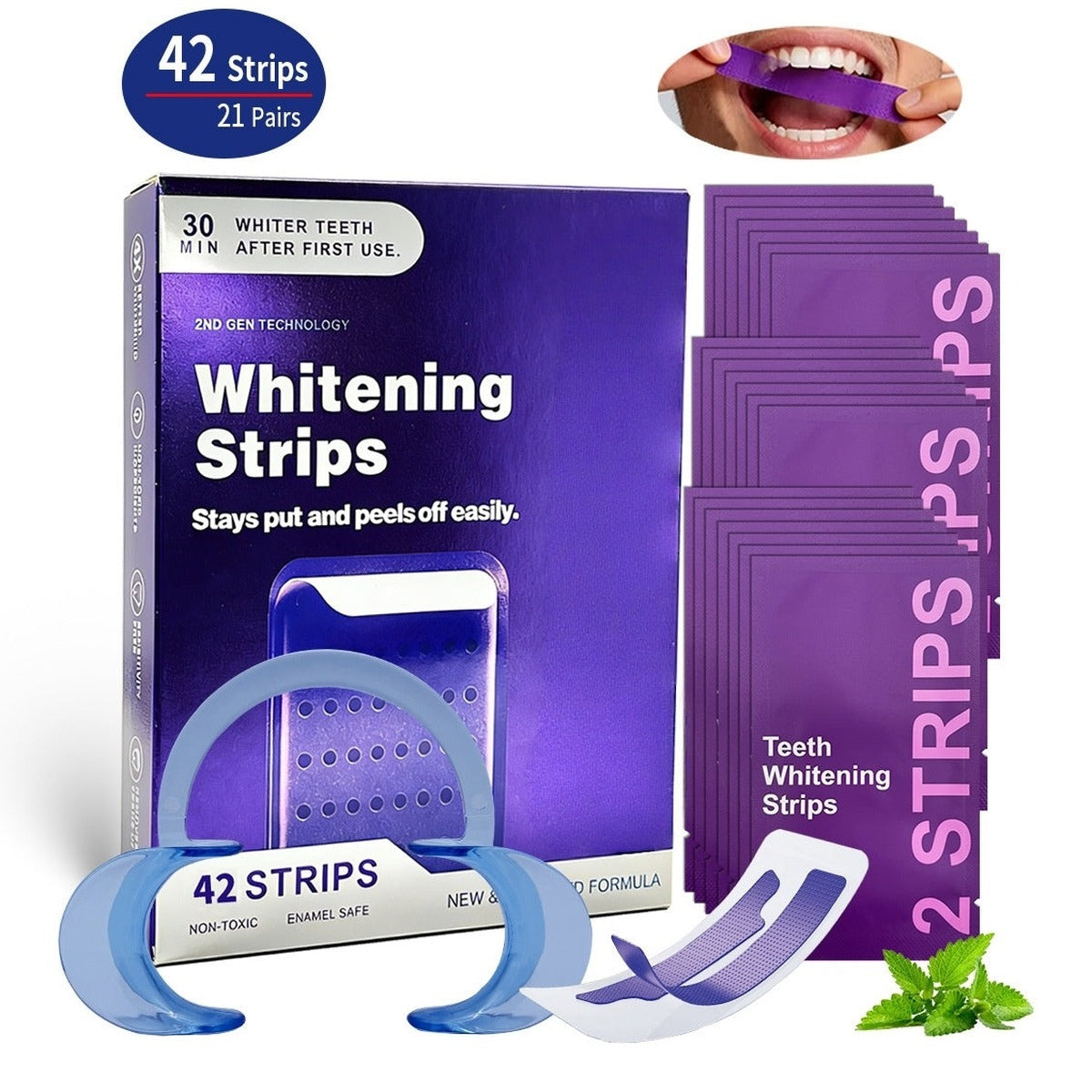 MEDECUBE Purple Whitening Strips